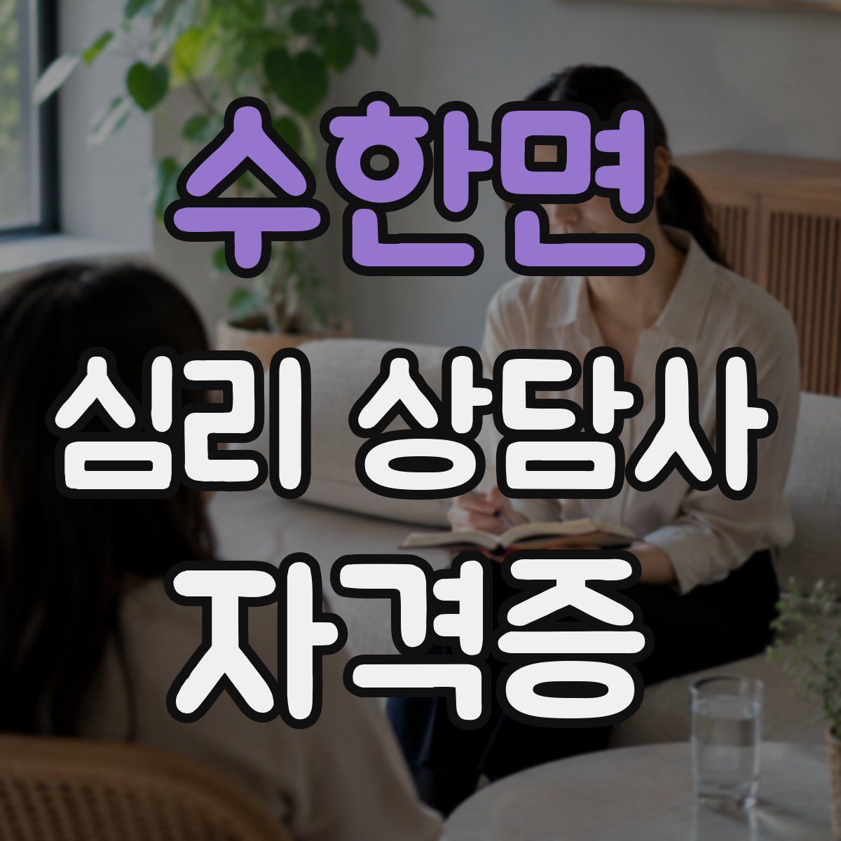 수한면 심리 상담사 자격증