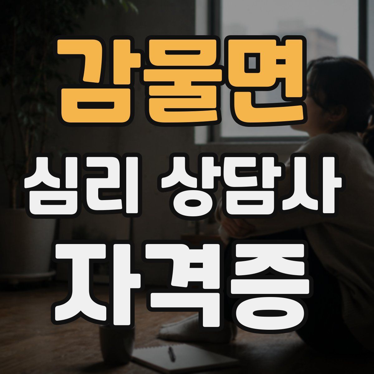 감물면 심리 상담사 자격증