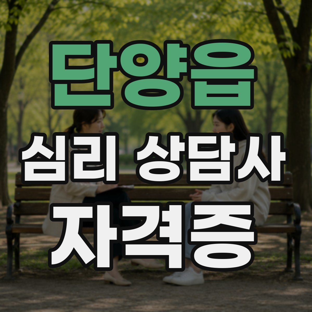 단양읍 심리 상담사 자격증