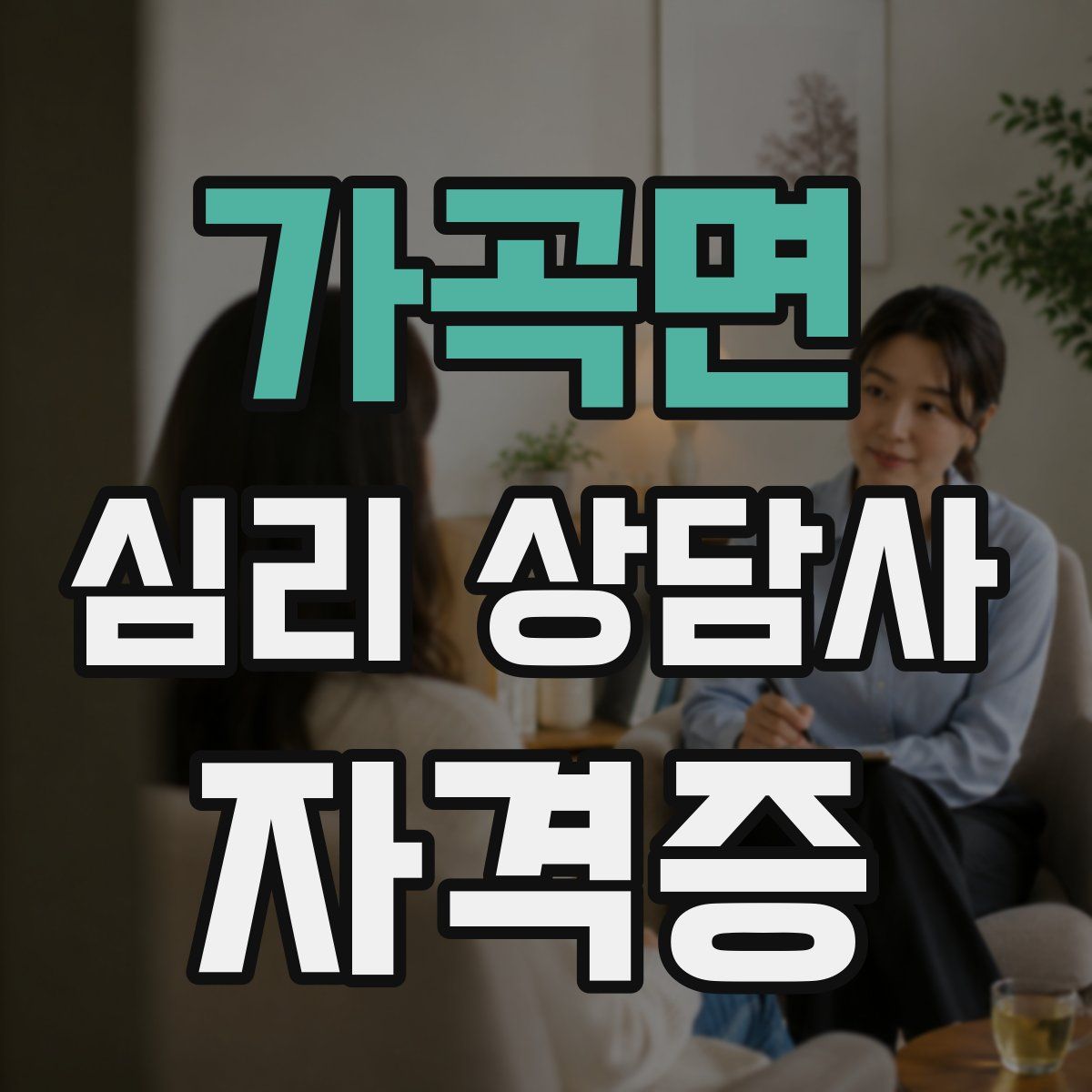 가곡면 심리 상담사 자격증