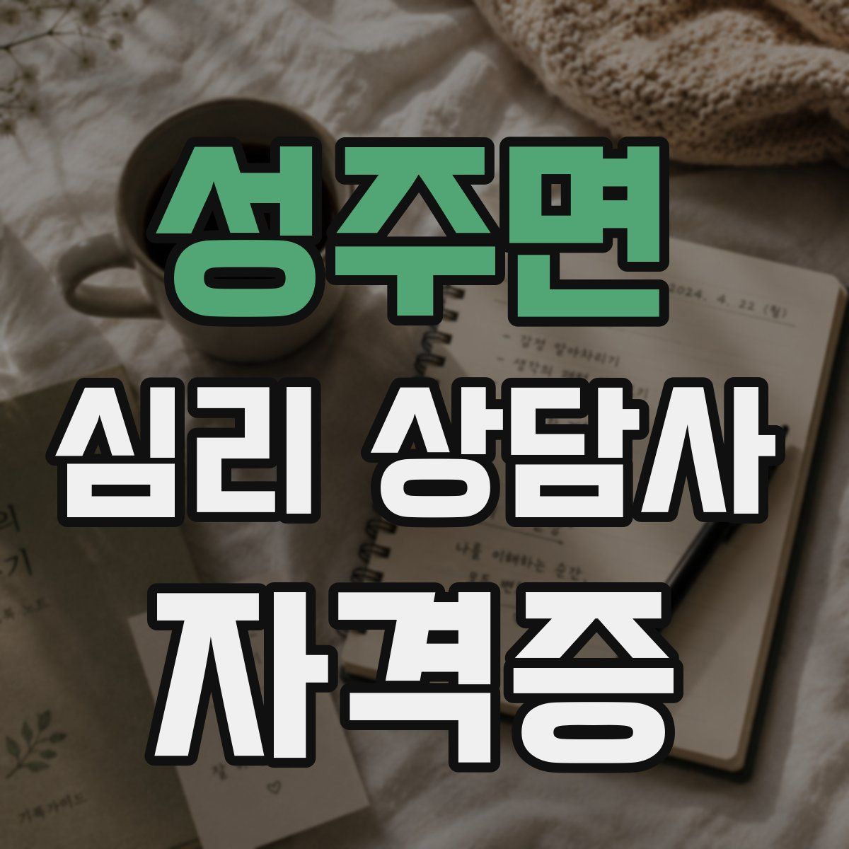 성주면 심리 상담사 자격증