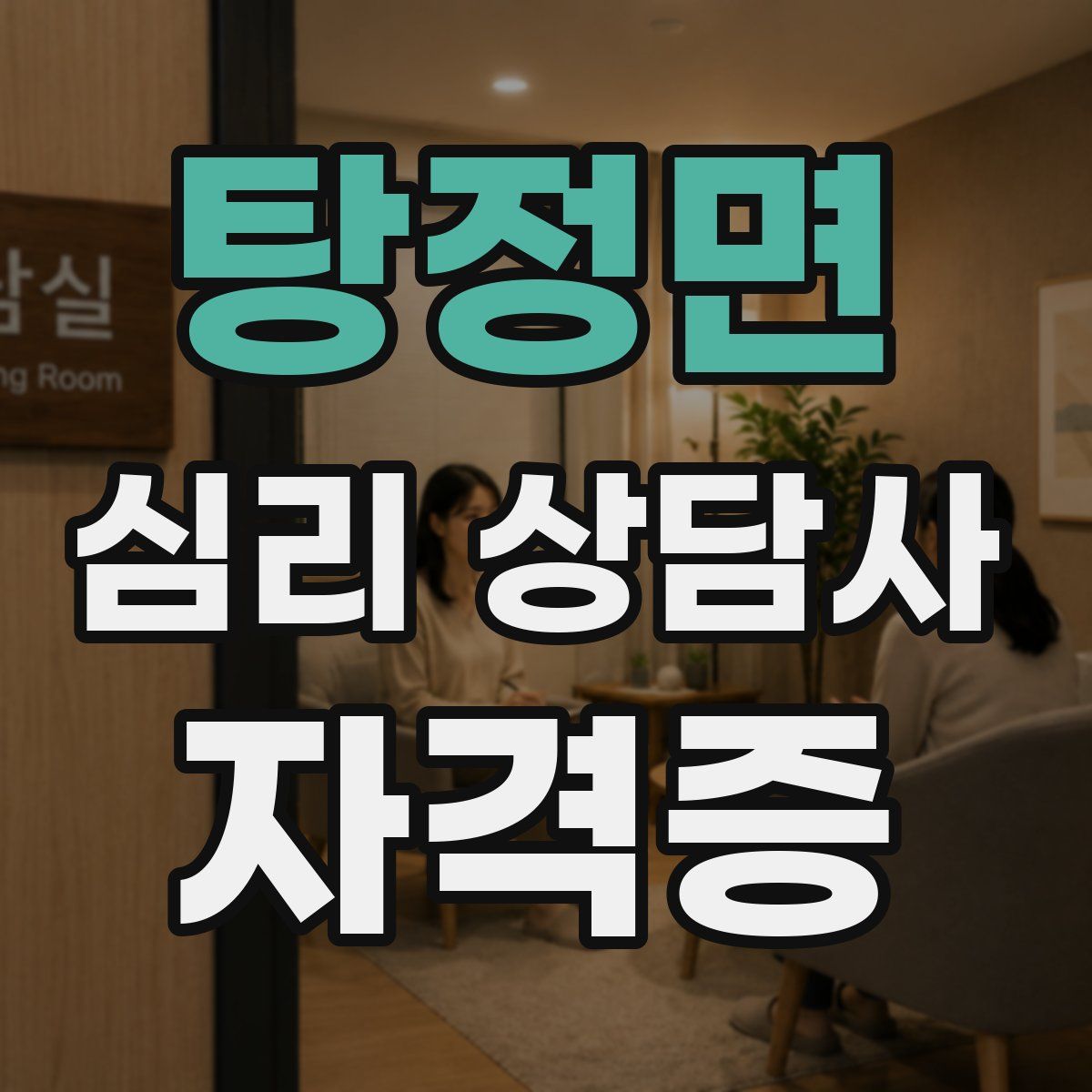탕정면 심리 상담사 자격증