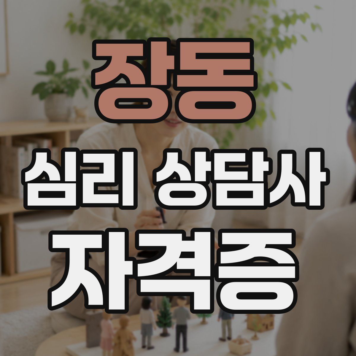 장동 심리 상담사 자격증