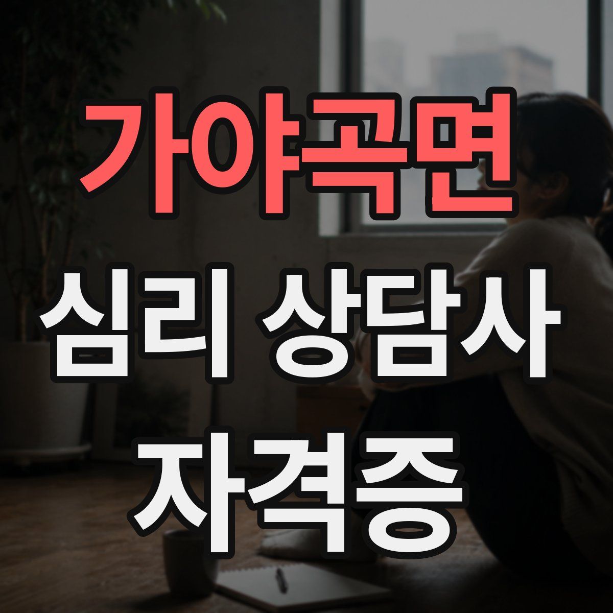 가야곡면 심리 상담사 자격증