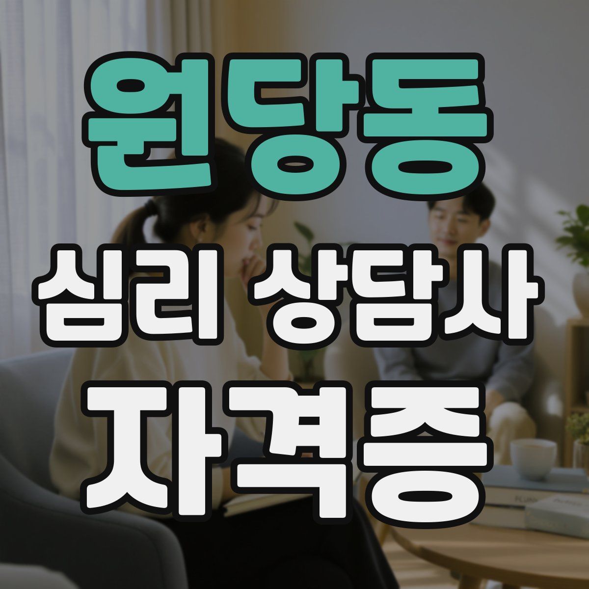 원당동 심리 상담사 자격증