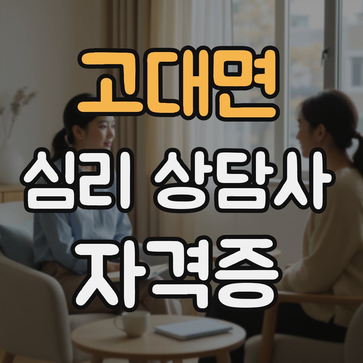 고대면 심리 상담사 자격증