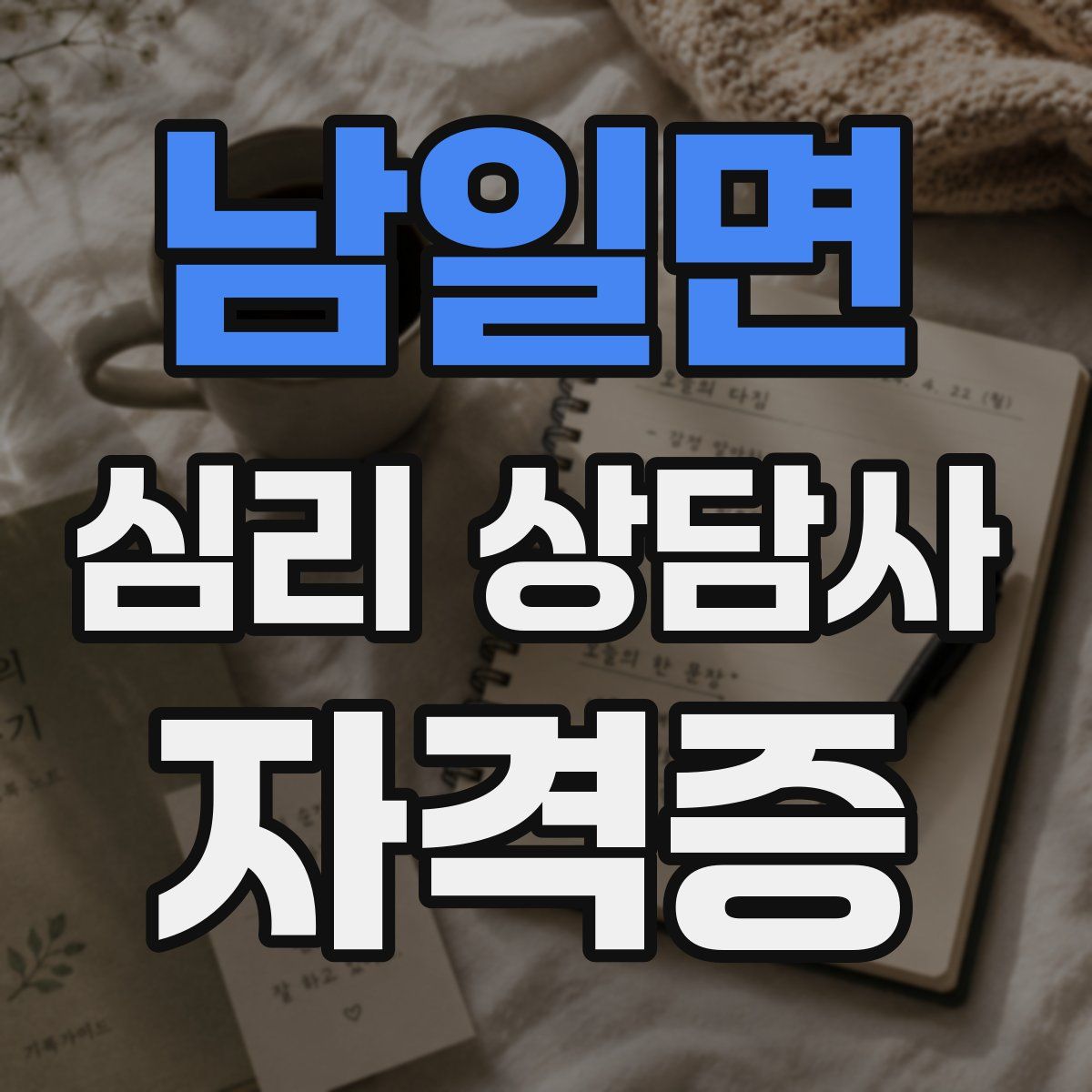 남일면 심리 상담사 자격증