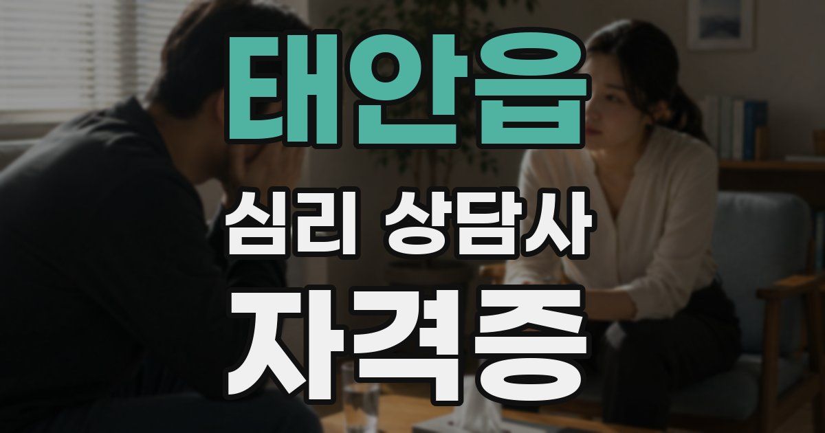 태안읍 심리 상담사 자격증