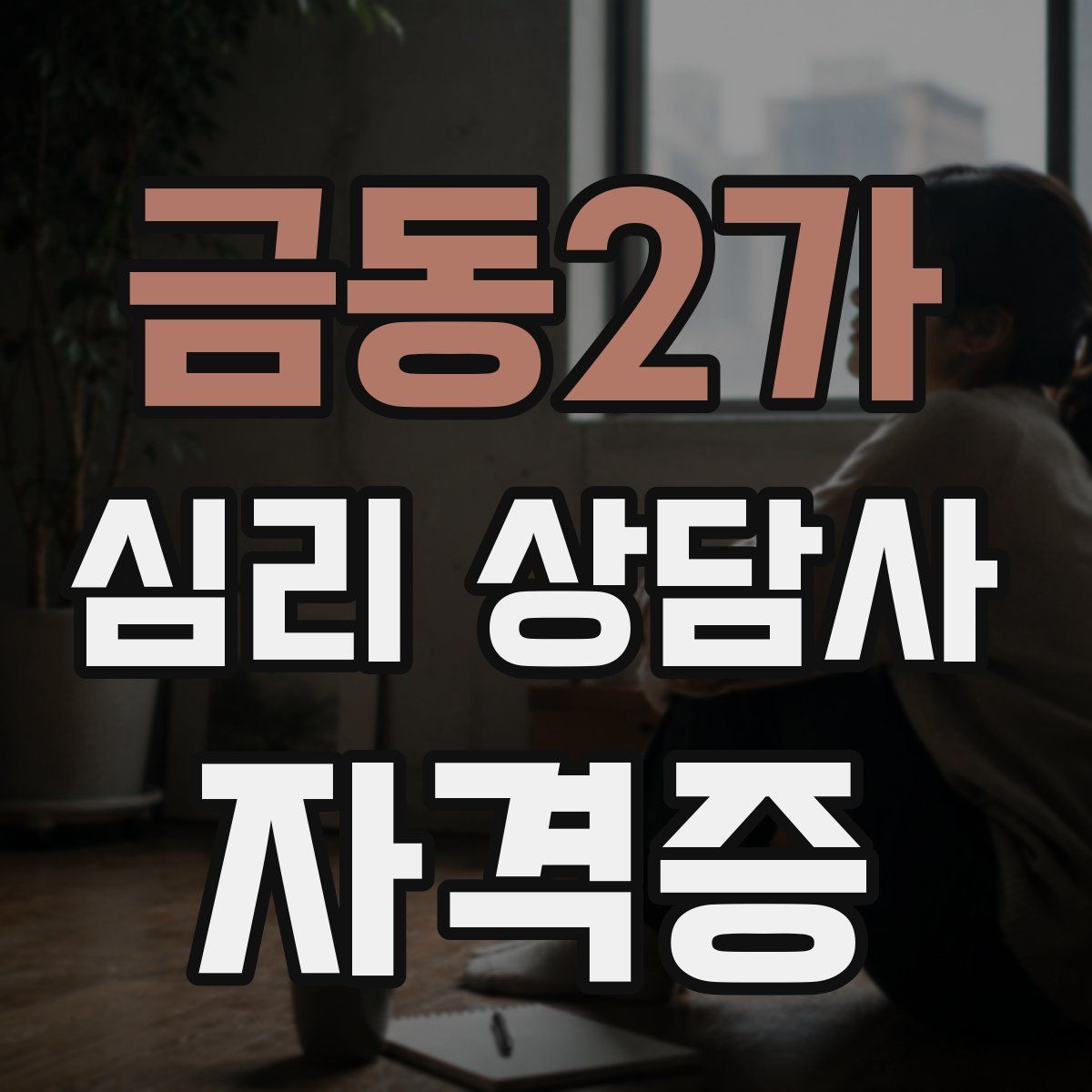 금동2가 심리 상담사 자격증