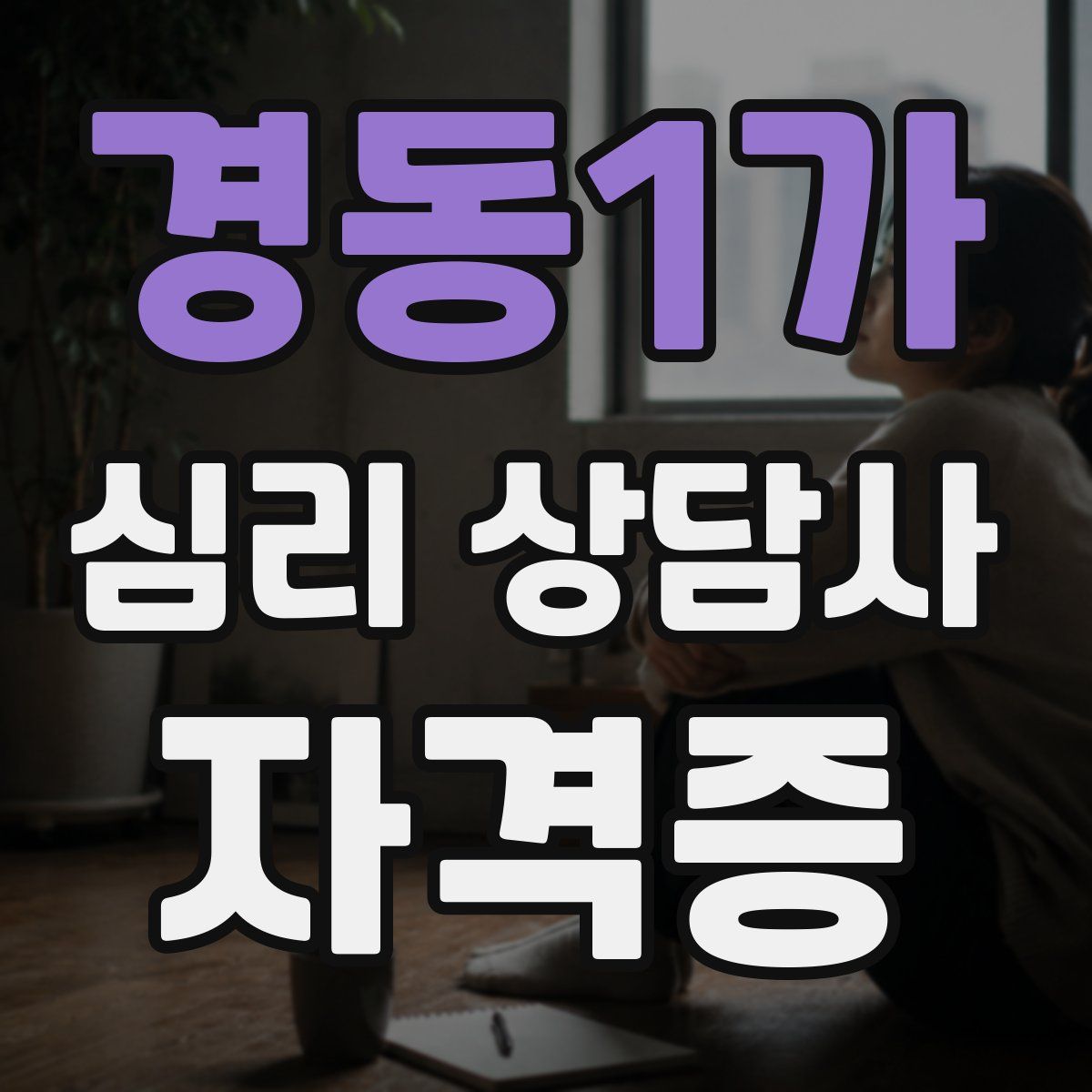 경동1가 심리 상담사 자격증
