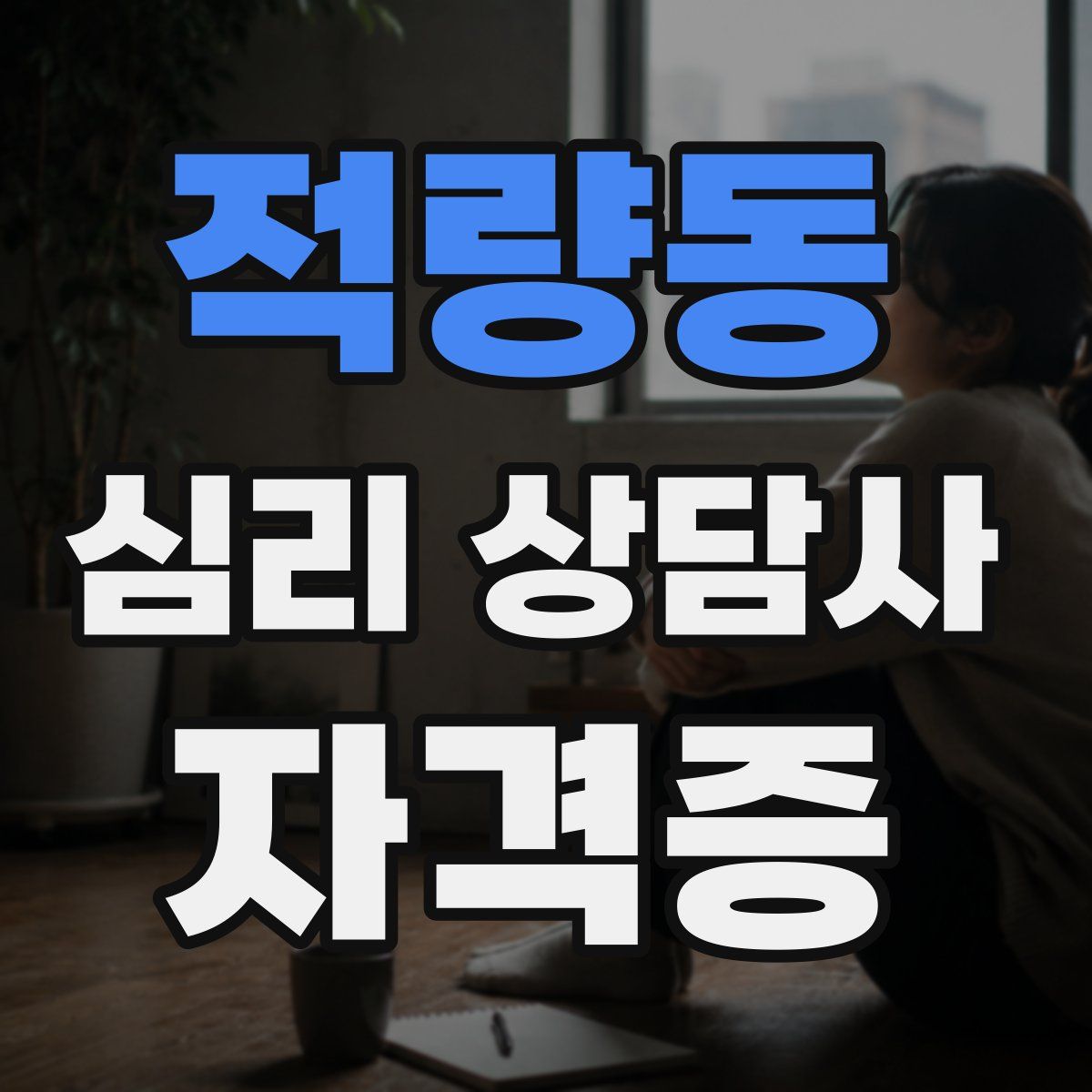 적량동 심리 상담사 자격증