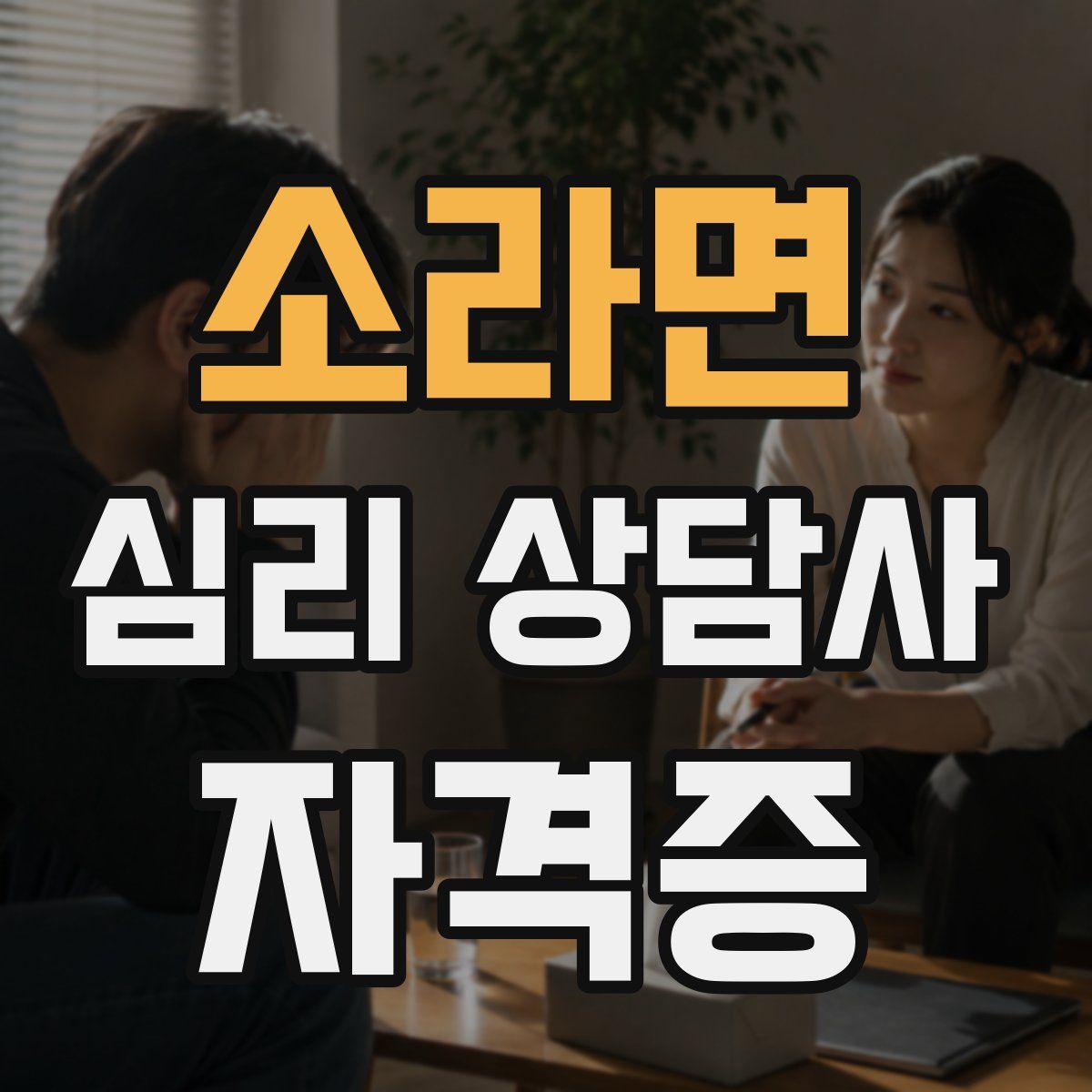 소라면 심리 상담사 자격증