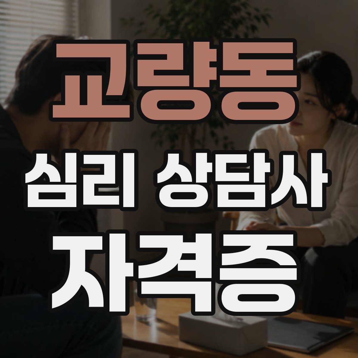 교량동 심리 상담사 자격증
