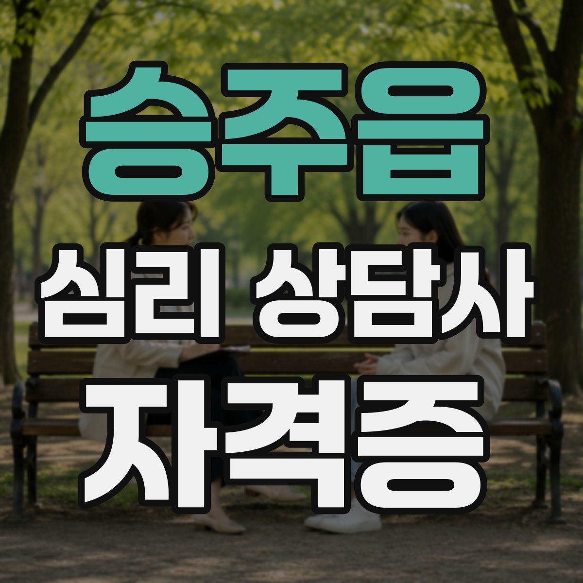승주읍 심리 상담사 자격증