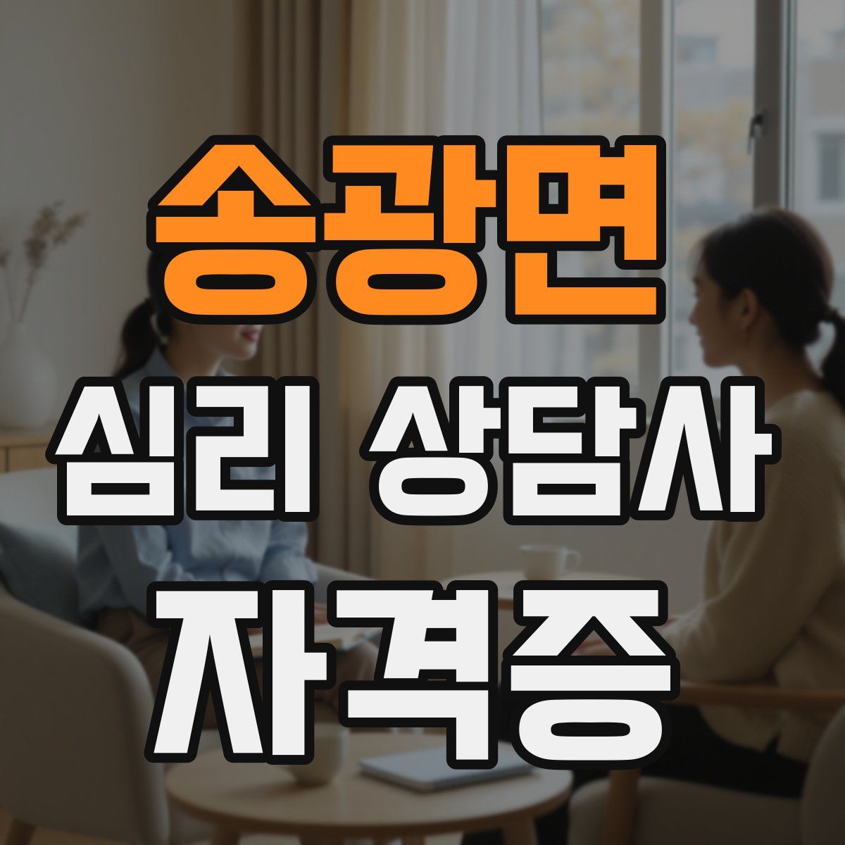송광면 심리 상담사 자격증
