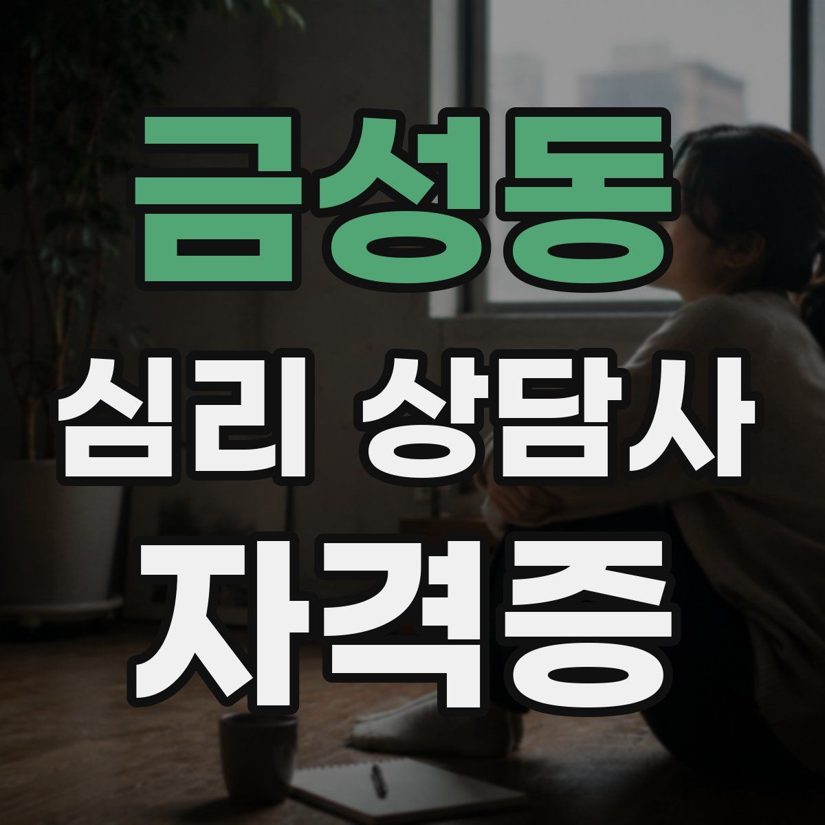 금성동 심리 상담사 자격증