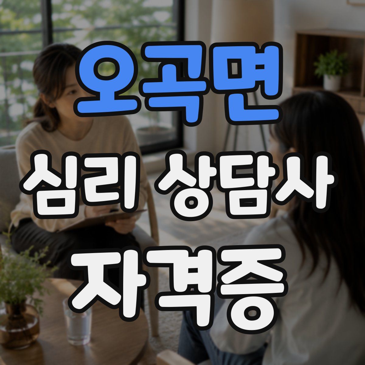오곡면 심리 상담사 자격증