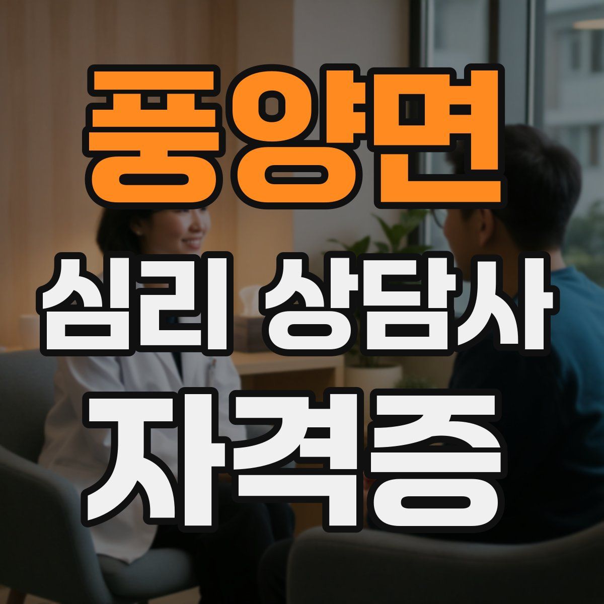 풍양면 심리 상담사 자격증