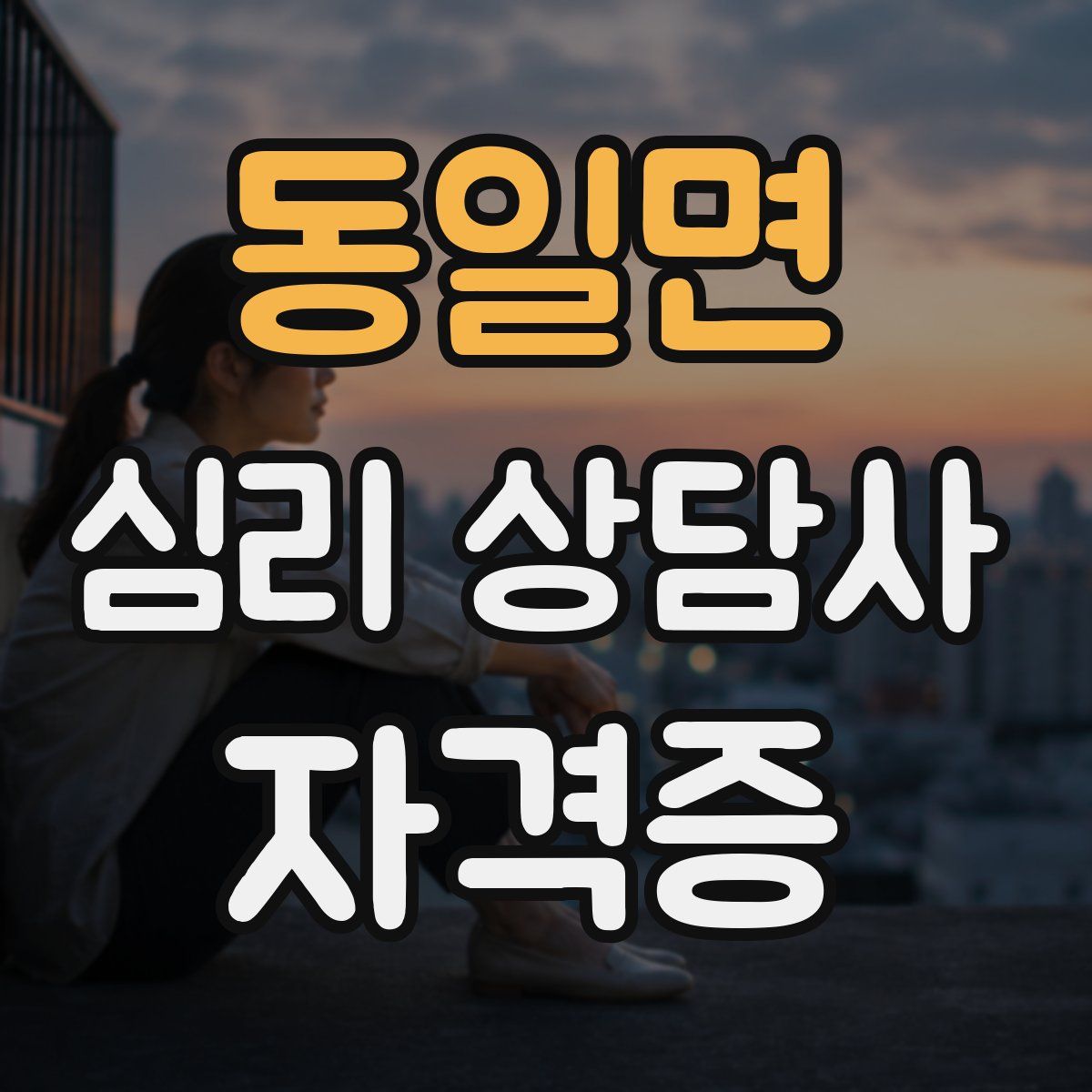 동일면 심리 상담사 자격증
