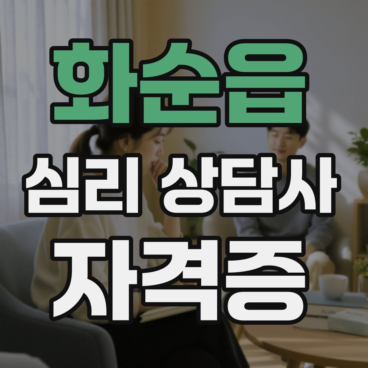 화순읍 심리 상담사 자격증