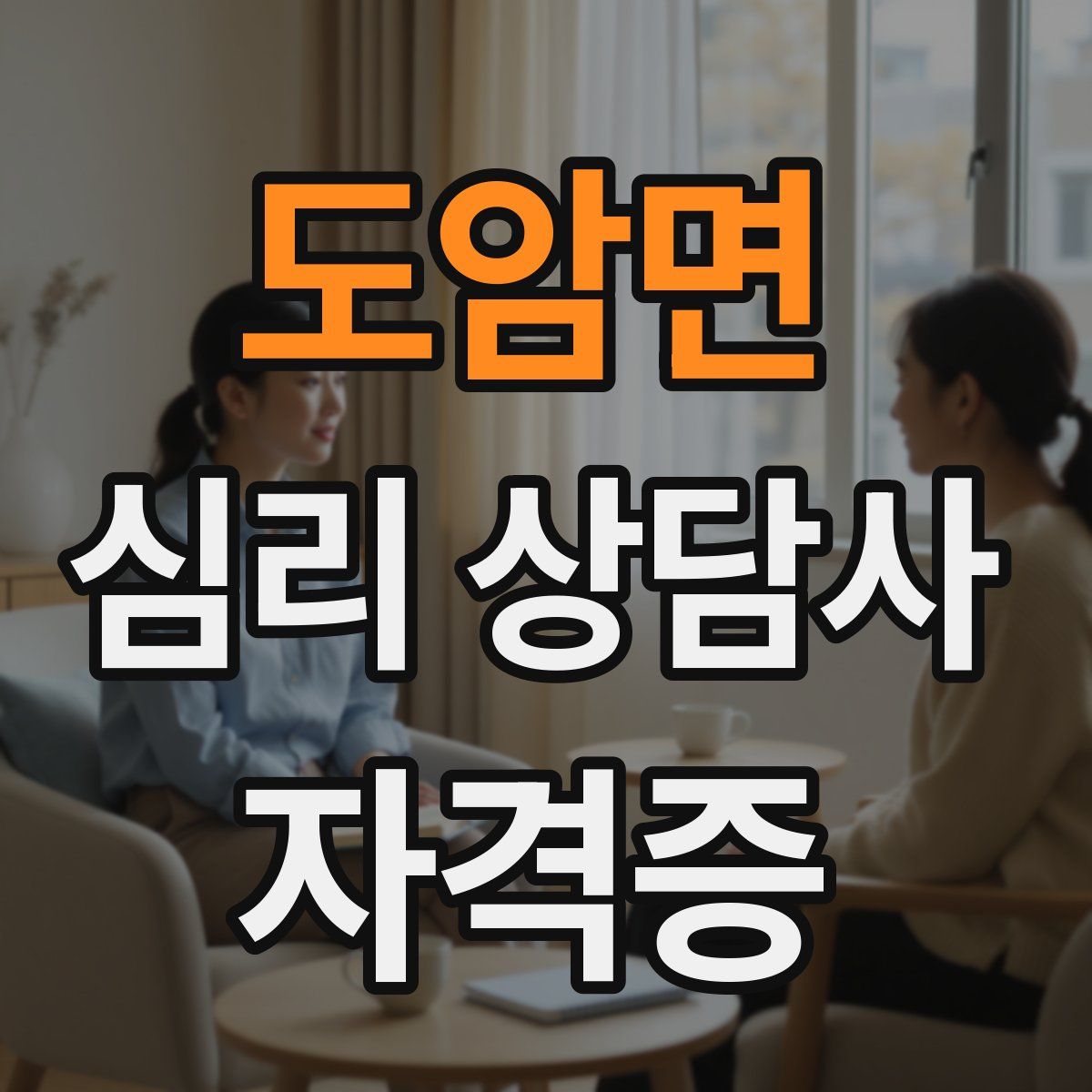 도암면 심리 상담사 자격증