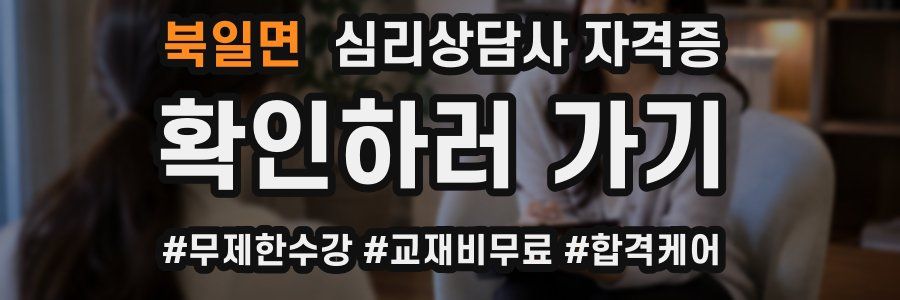 북일면 심리 상담사 자격증