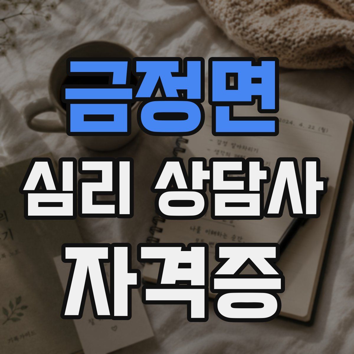 금정면 심리 상담사 자격증