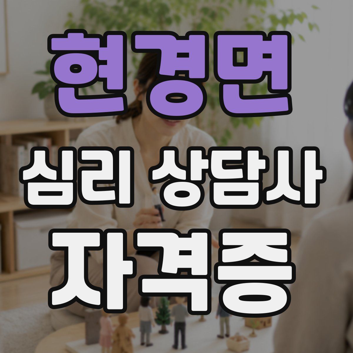 현경면 심리 상담사 자격증