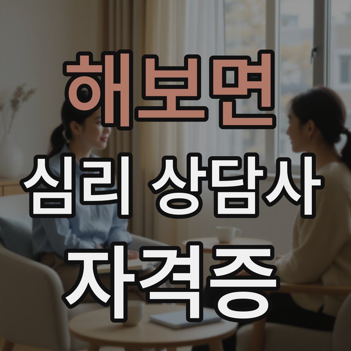 해보면 심리 상담사 자격증