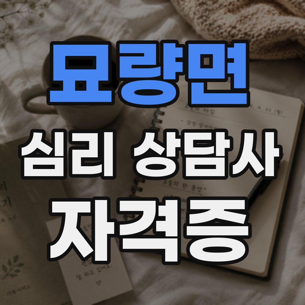 묘량면 심리 상담사 자격증