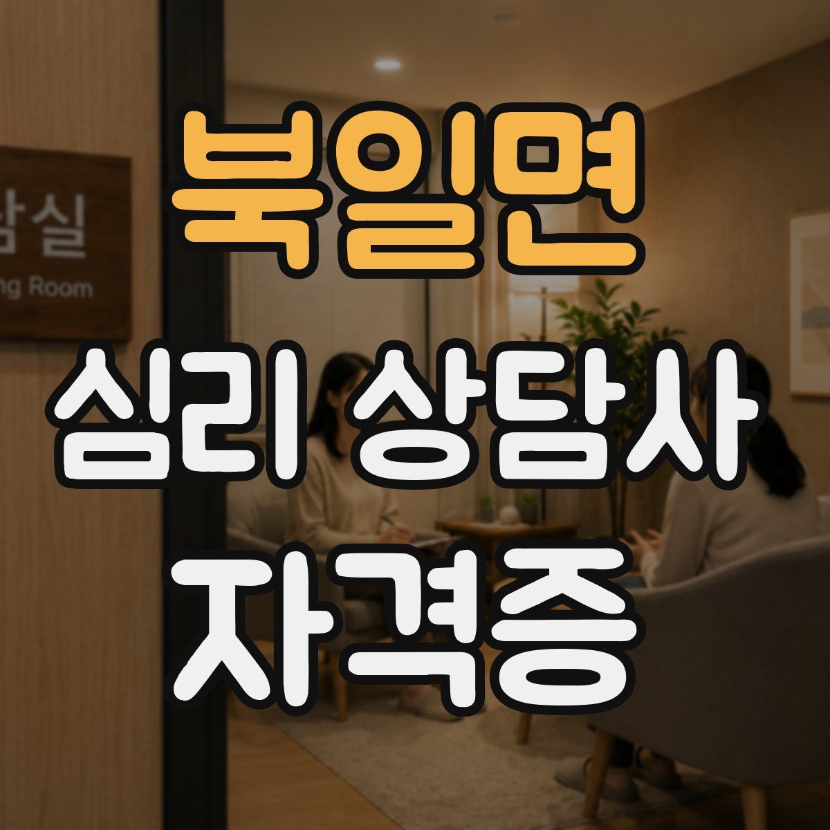 북일면 심리 상담사 자격증