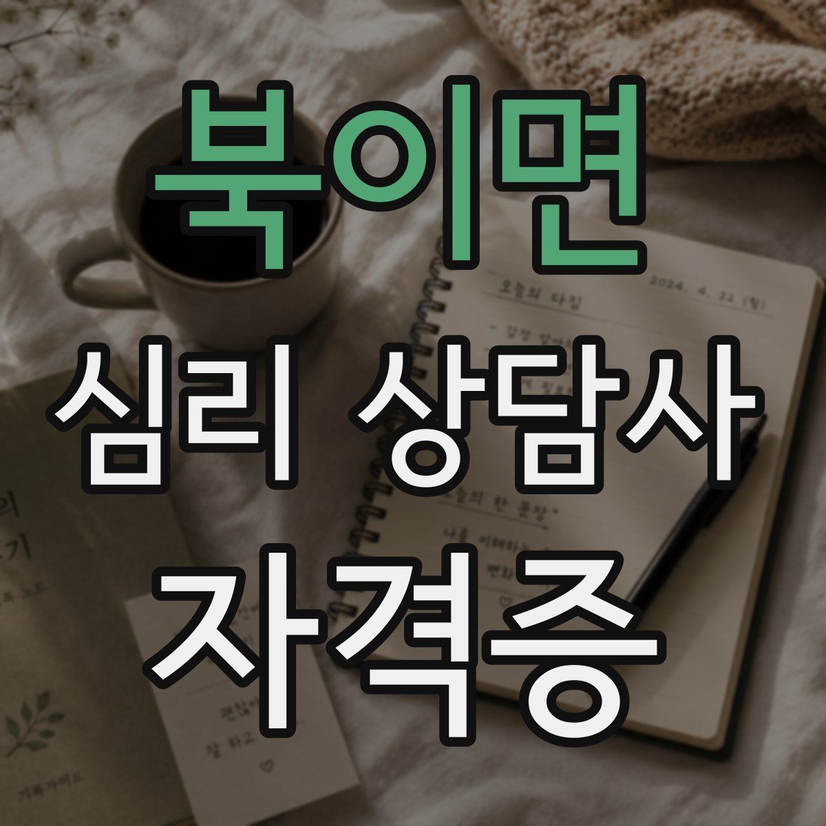 북이면 심리 상담사 자격증