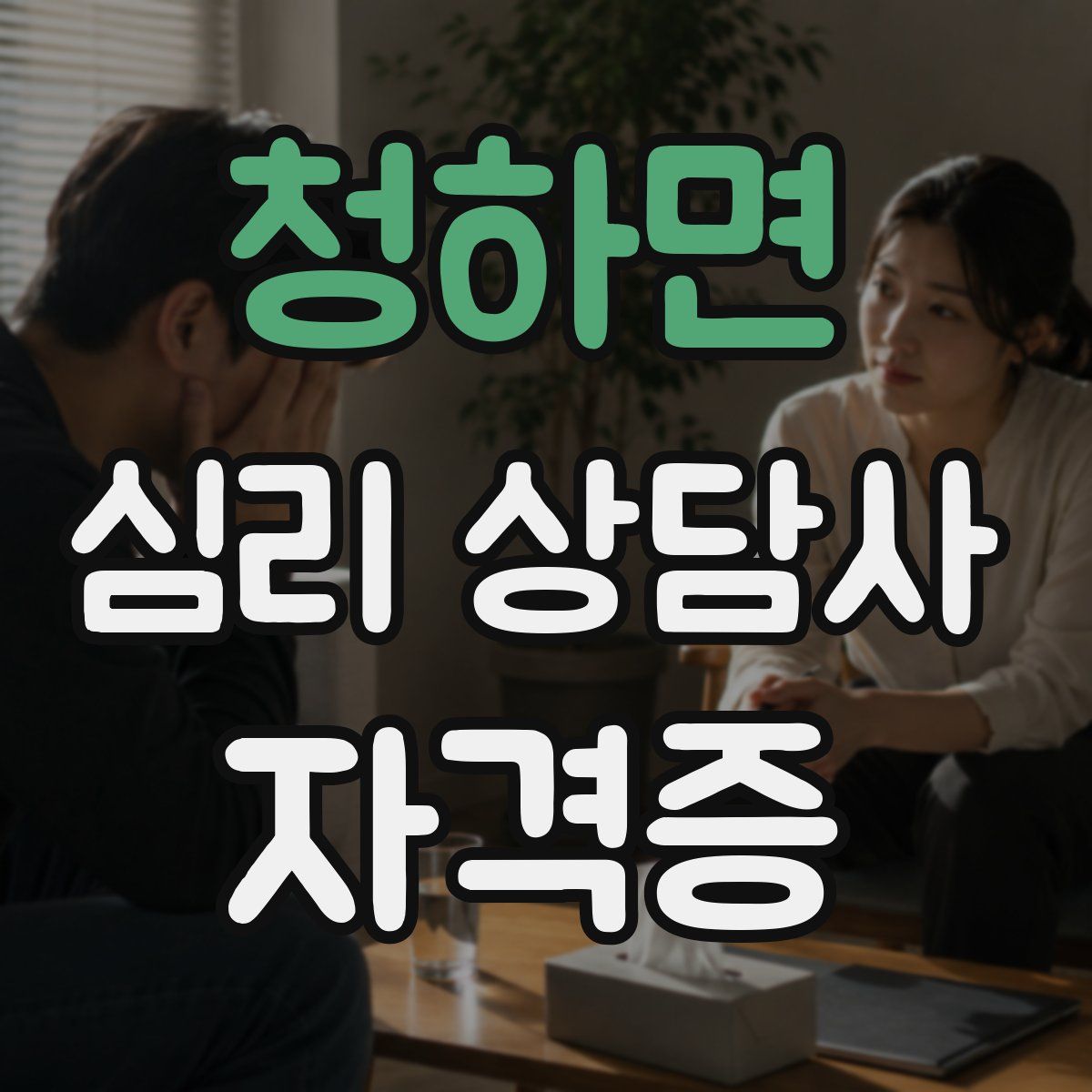 청하면 심리 상담사 자격증