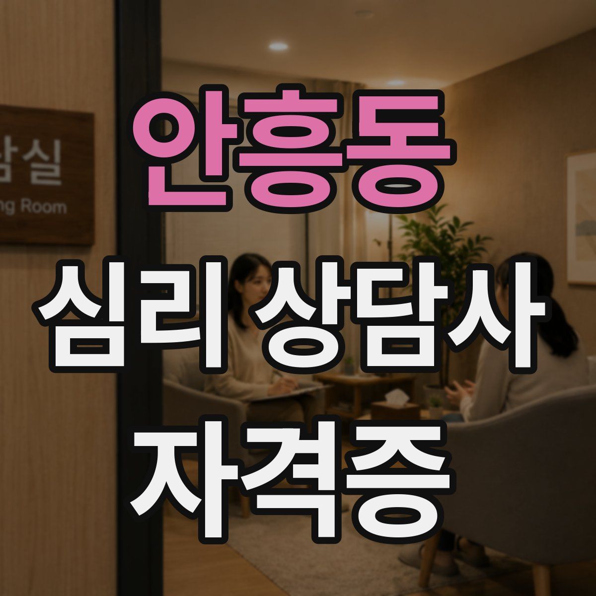 안흥동 심리 상담사 자격증