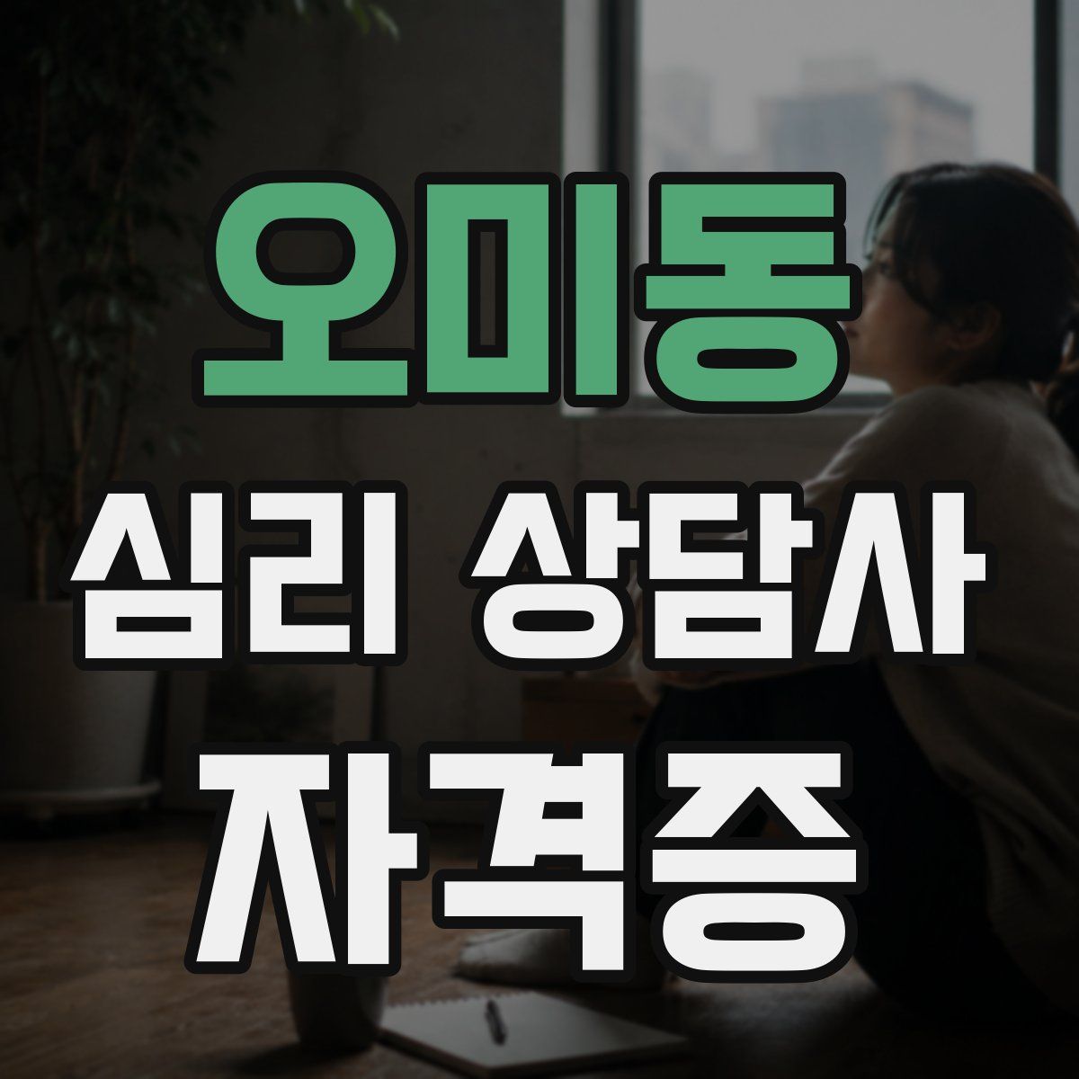 오미동 심리 상담사 자격증