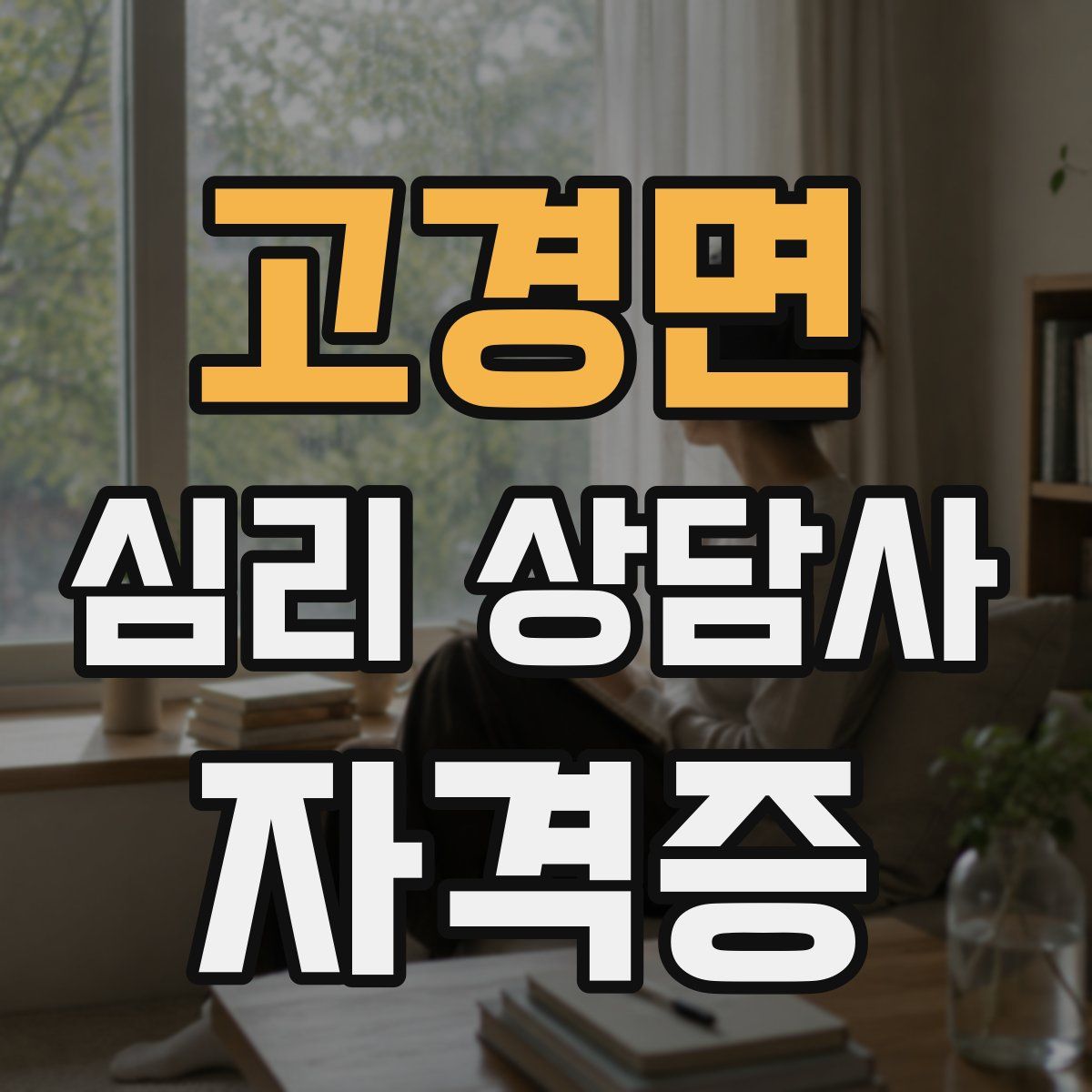 고경면 심리 상담사 자격증
