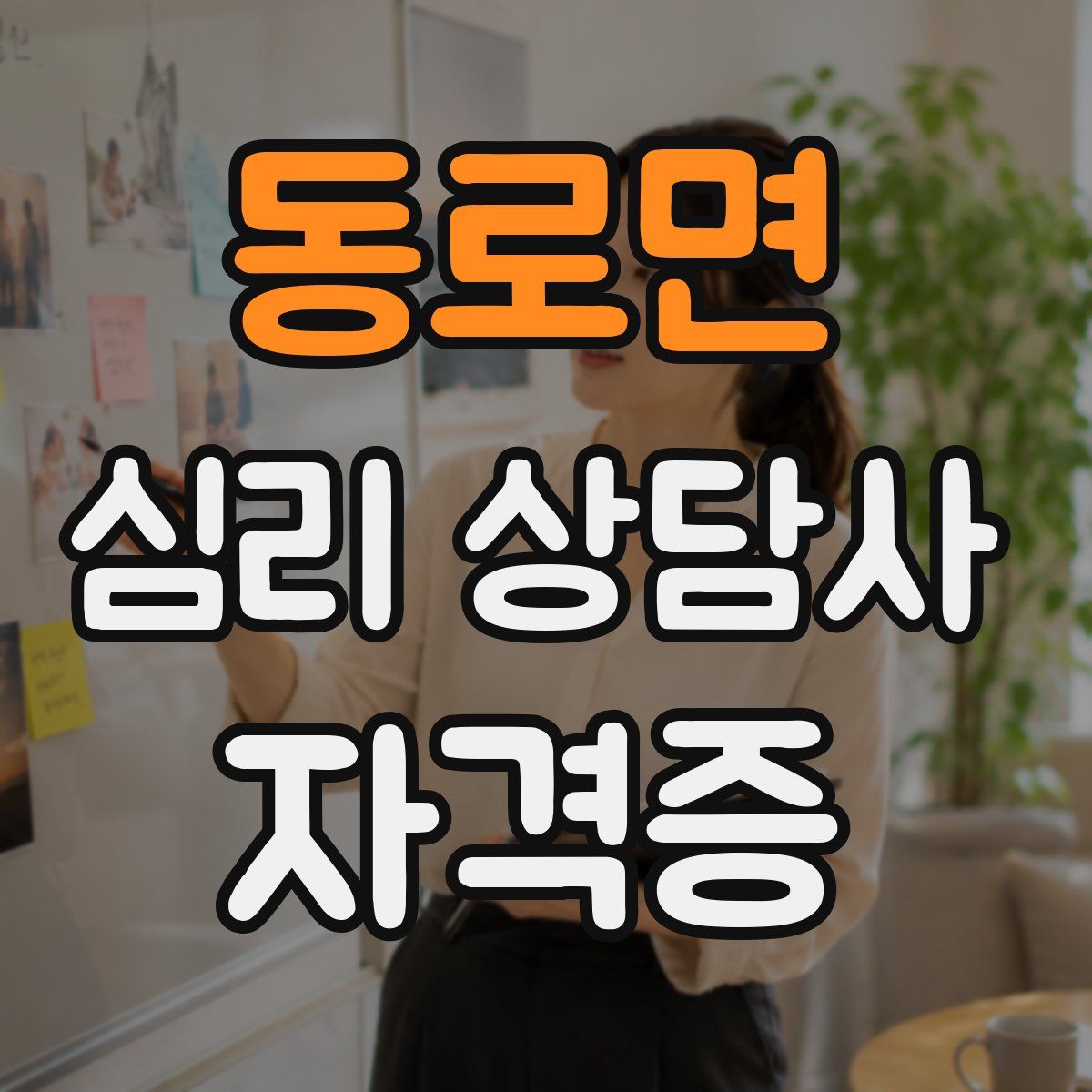 동로면 심리 상담사 자격증