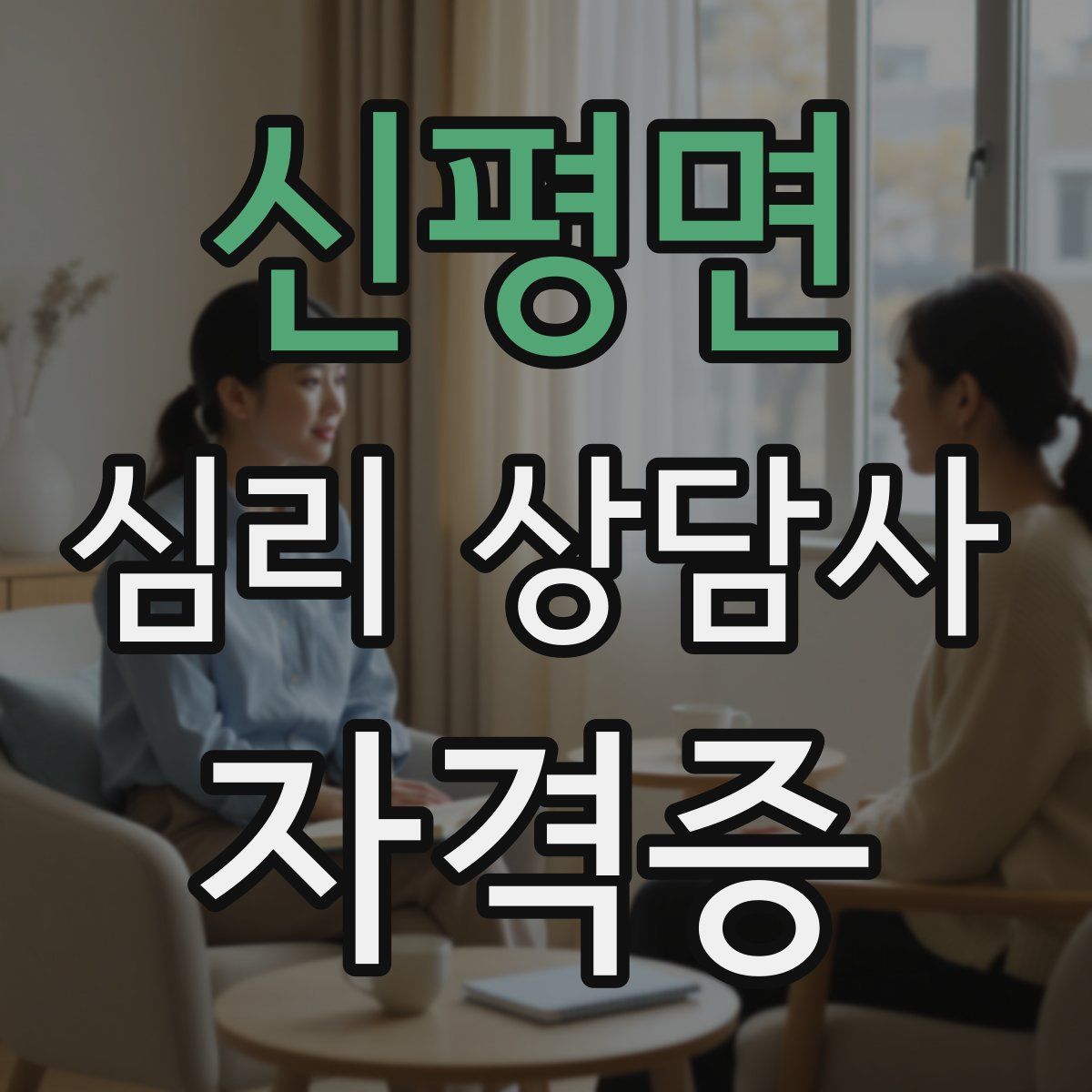 신평면 심리 상담사 자격증