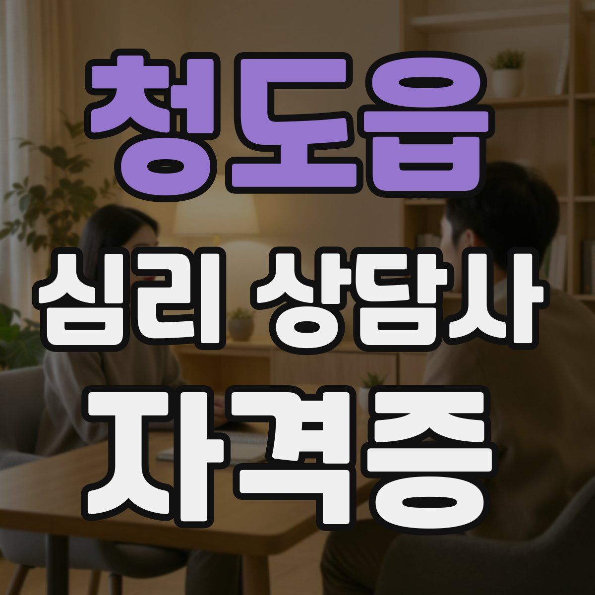 청도읍 심리 상담사 자격증