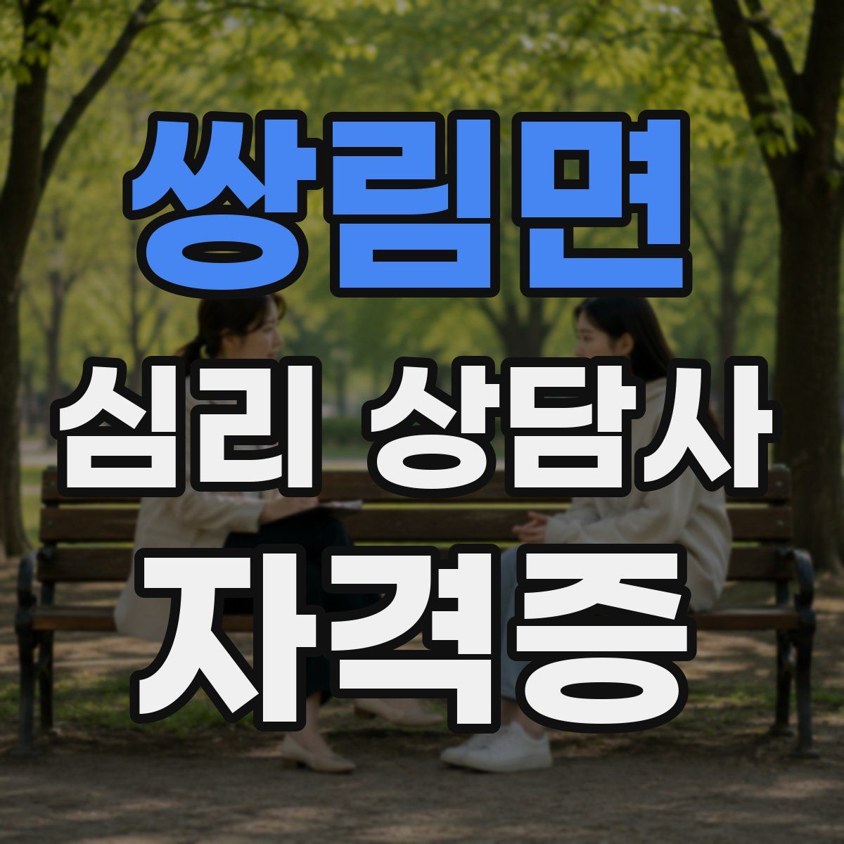 쌍림면 심리 상담사 자격증