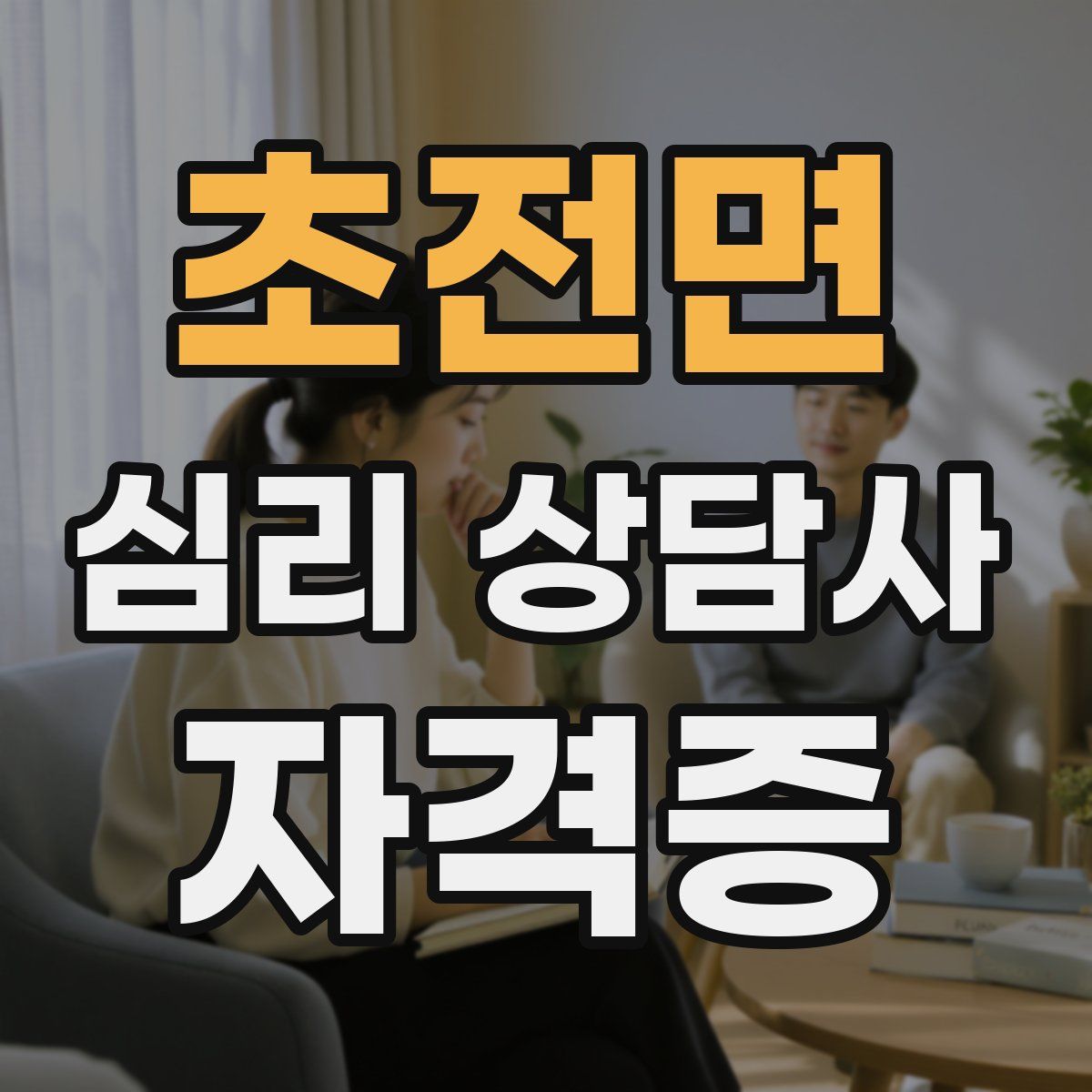 초전면 심리 상담사 자격증