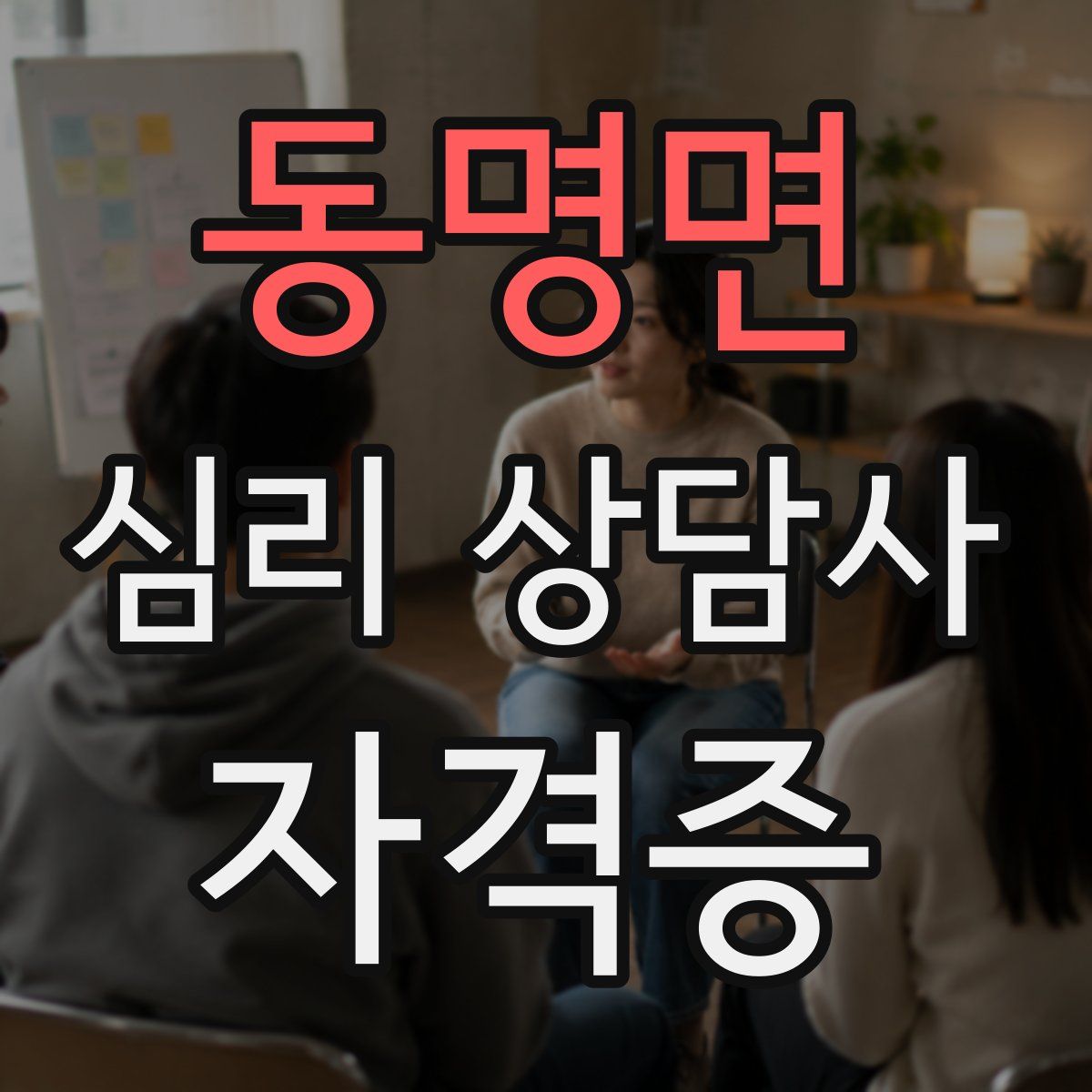 동명면 심리 상담사 자격증
