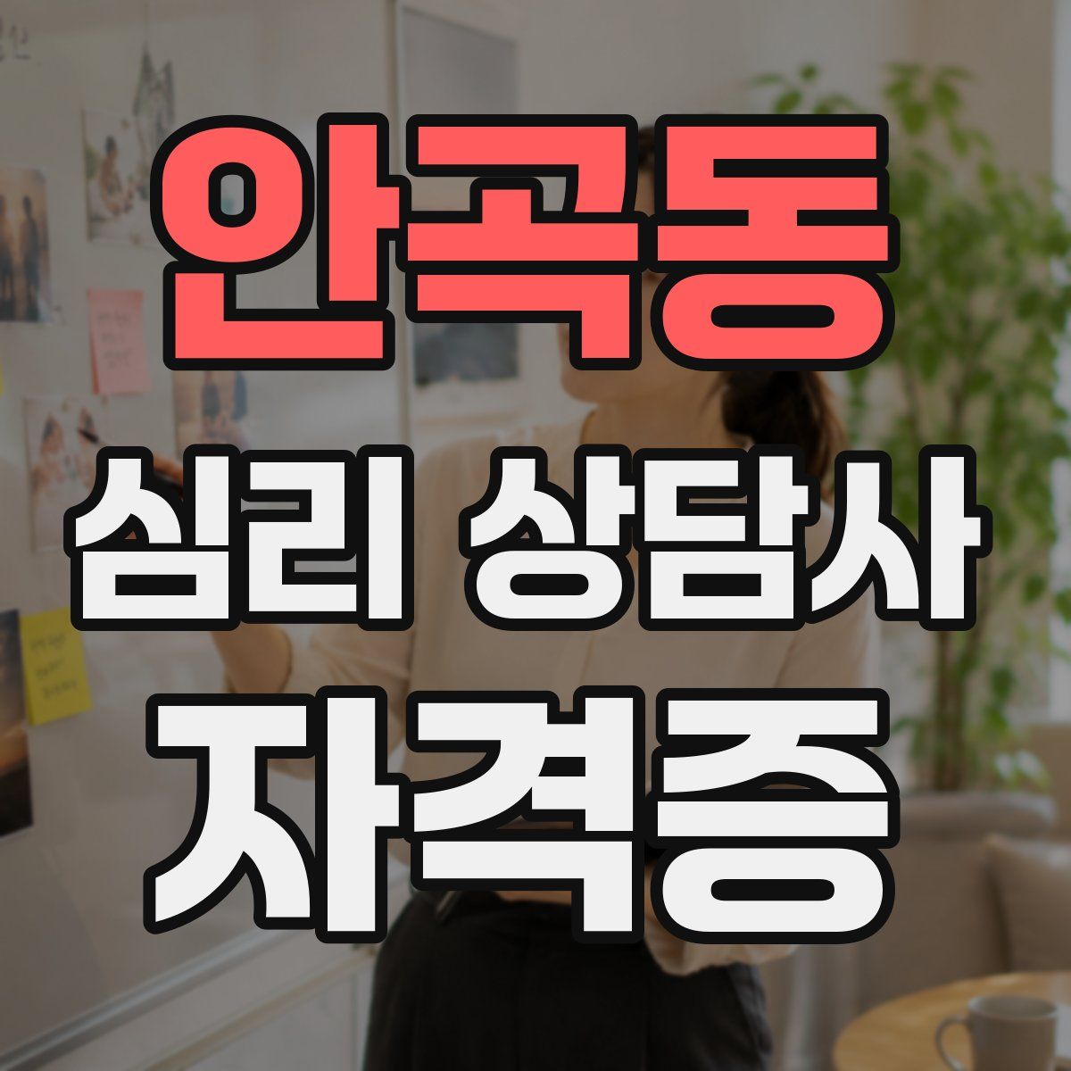 안곡동 심리 상담사 자격증