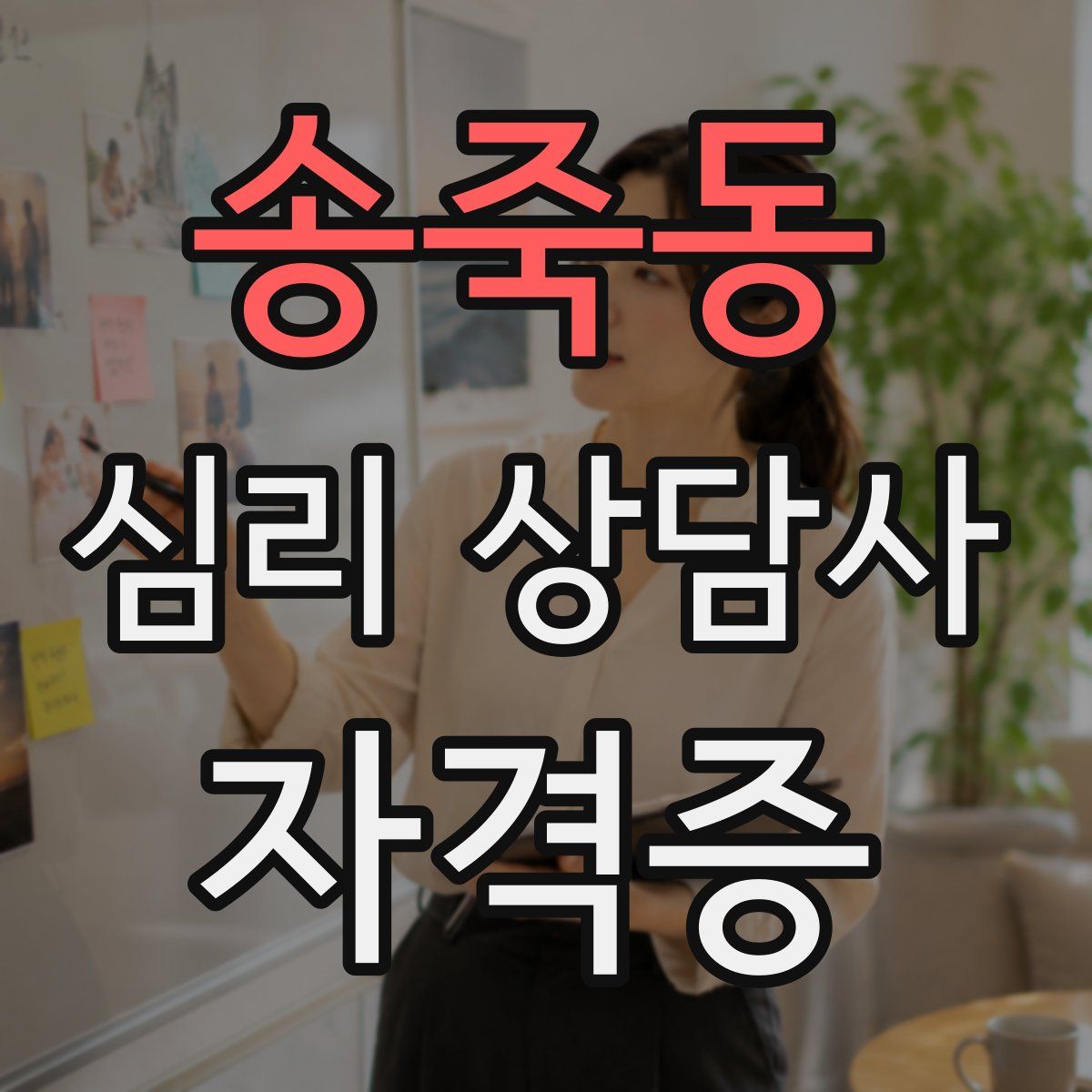 송죽동 심리 상담사 자격증