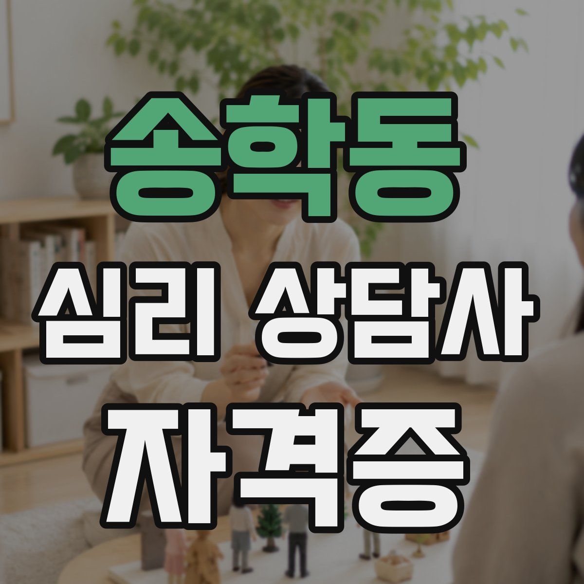 송학동 심리 상담사 자격증