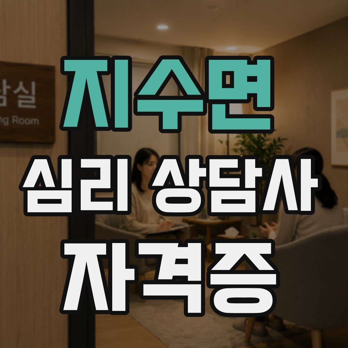 지수면 심리 상담사 자격증