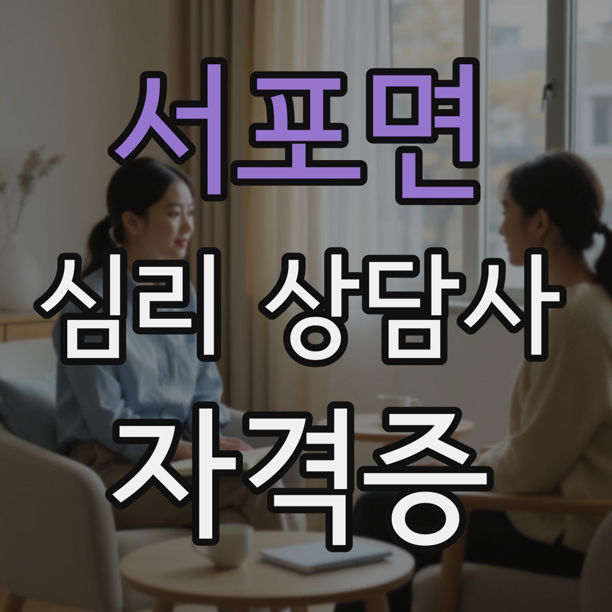 서포면 심리 상담사 자격증