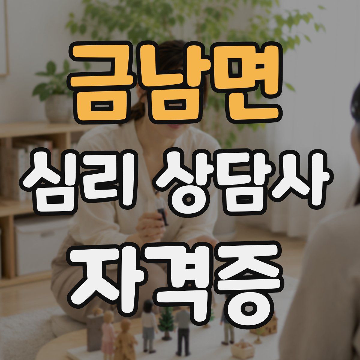 금남면 심리 상담사 자격증
