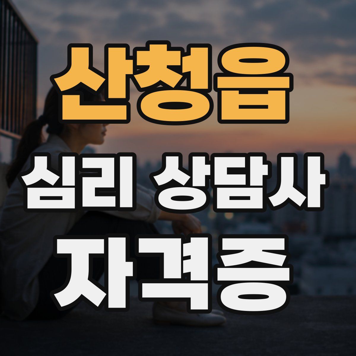 산청읍 심리 상담사 자격증