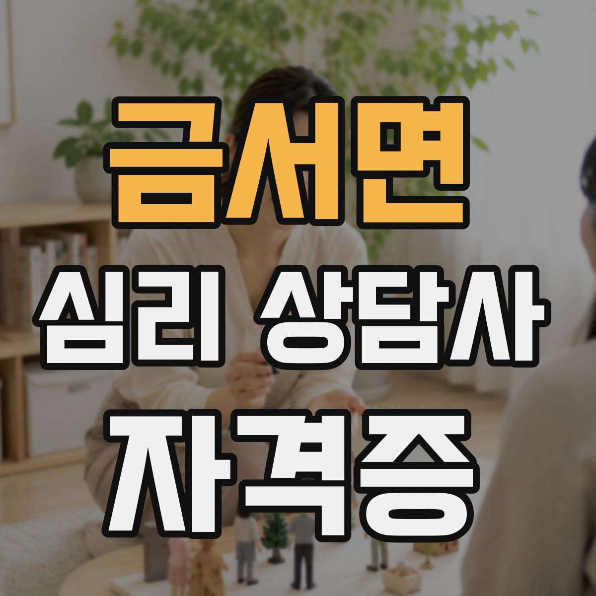 금서면 심리 상담사 자격증